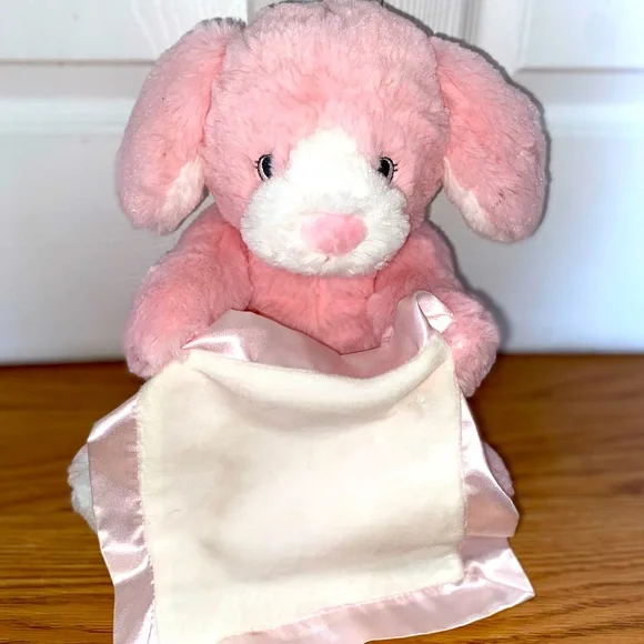 Gund Toys Peek A Boo Puppy Animated Stuffed Animal Plush Pink